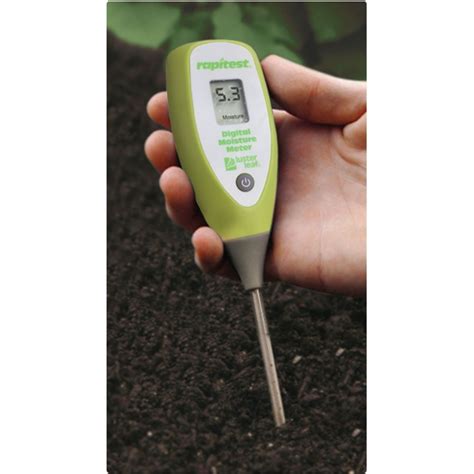 custom rapid test digital moisture meter|rapitest soil moisture tester chart.